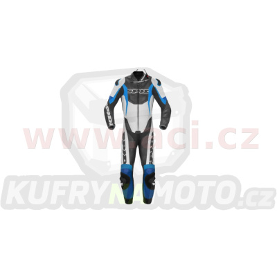 jednodílná kombinéza SPORT WARRIOR PERFORATED PRO, SPIDI (černá/bílá/modrá/světle modrá)