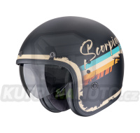 Moto přilba SCORPION BELFAST EVO ADONIS matná černo/béžová