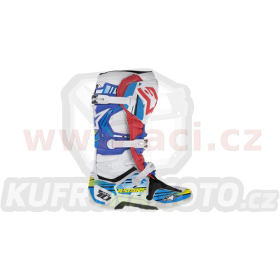 sada polepů pro boty TECH 10 model 2014 až 2018, ALPINESTARS (modrá/světle modrá/žlutá)