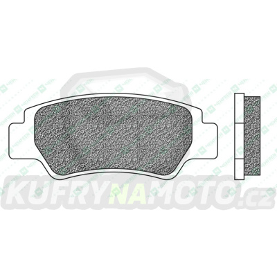 brzdové destičky, NEWFREN (směs OFF ROAD ATV SINTERED) 2 ks v balení