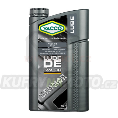 Motorový olej YACCO LUBE DE 5W30, 2 L