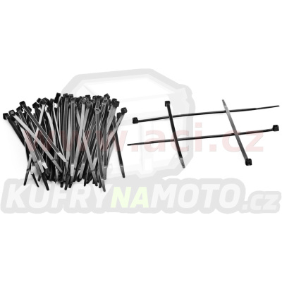 stahovací páska 100x2,5 mm černá (sada 100 ks)
