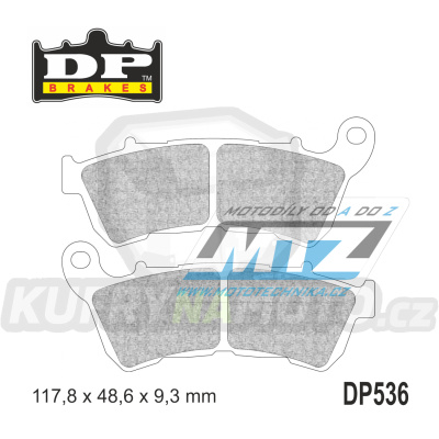 Destičky brzdové DP536 - DP BRAKES směs Premium Sinter OEM