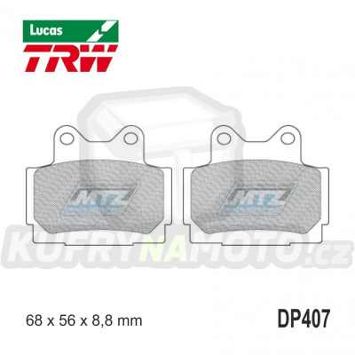 Destičky brzdové DP407-LU TRW Lucas MCB541 - směs Allround
