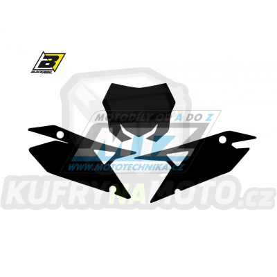 Polepy číslových tabulek (vystřižené) - Suzuki RMZ250 / 19-23 + RMZ450 / 18-23 - barva černá