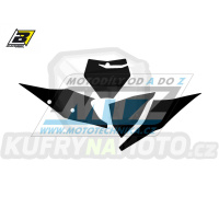 Polepy číslových tabulek (vystřižené) - KTM SX+SXF / 19-22 - barva černá