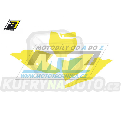 Polepy číslových tabulek (vystřižené) - KTM SX+SXF / 16-18 - barva žlutá