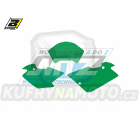 Polepy číslových tabulek (vystřižené) - Husqvarna TE400+TE570 / 01-04 - barva zelená