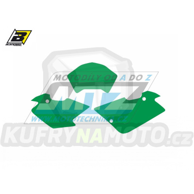 Polepy číslových tabulek (vystřižené) - Husqvarna TE400+TE570 / 01-04 - barva zelená
