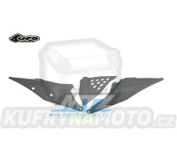 Bočnice Racing s děrovaným krytem KTM SX+SXF / 19-22 + EXC+EXCF / 20-23 - barva šedá