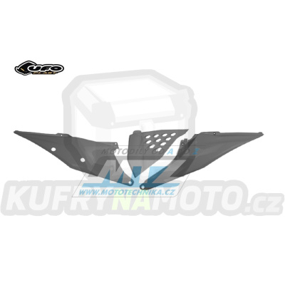 Bočnice Racing s děrovaným krytem KTM SX+SXF / 19-22 + EXC+EXCF / 20-23 - barva šedá