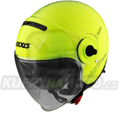 Otevřená helma AXXIS RAVEN SV ABS solid žlutá fluor lesklá M