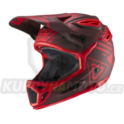 LEATT přilba DBX 5.0 V19.1 HELMET RUBY barva bordová velikost M