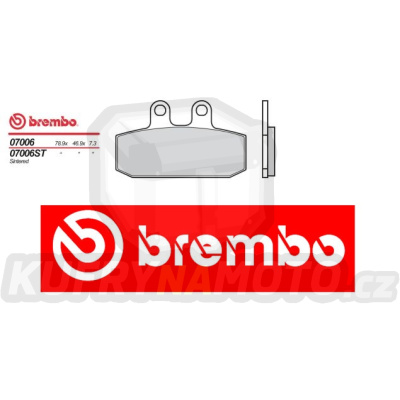 Brzdové destičky Brembo HONDA NSR, F 125 r.v. Od 88 - 89 směs XS Přední