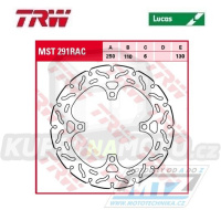 Kotouč brzdový TRW MST291RAC (250/110/4D) - zubatý design Kawasaki Z750+Z800 + Ninja1000 + Versys1000 + Z1000 + ZZR1400