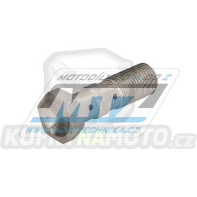 Šroub průtokový (šroub dutý) M10x1,25x34 - dvojitý - nerezový