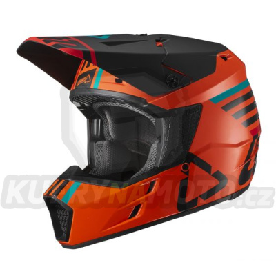 LEATT přilba CROSS MODEL GPX 3.5 V19.2 ORANGE barva oranžová/černá velikost M 57-58cm