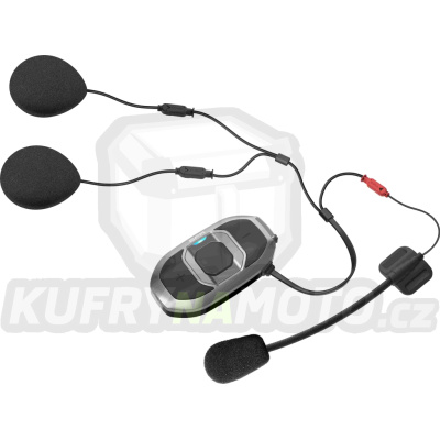 SENA SFR-01 MOTORCYCLE INTERCOM SFR BLUETOOTH 4.1 AŽ 1200 M S FM RÁDIEM A UNIVERZÁLNÍM MIKROFONNÍM KITEM A RYCHLOU MONTÁŽÍ (1 SADA) - akce