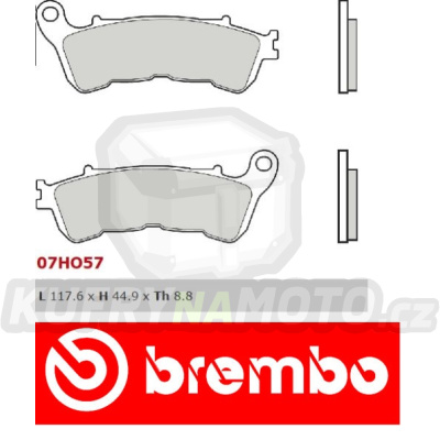 Brzdové destičky Brembo HONDA HORNET ABS 600 r.v. Od 07 -  směs SA Přední