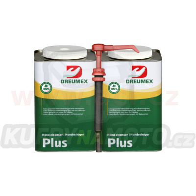 DREUMEX PLUS 2 x 4,5 L čisticí gel na ruce - žlutá + dávkovač