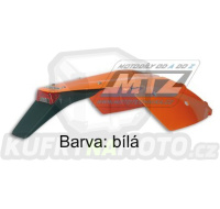 Blatník zadní s bočnicemi včetně světla KTM 125+200+250+300EXC / 04-07 + 250+400+450+525EXC-Racing / 04-07 - barva bílá