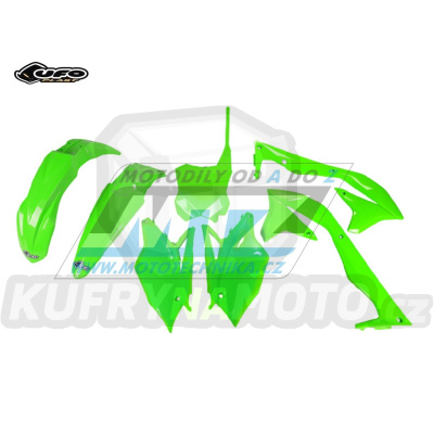 Sada plastů Kawasaki KXF450 / 16-17 - barva FLUO zelená (neon zelená)