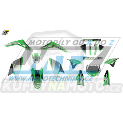 Polepy na motocykl (sada polepů) Kawasaki KXF450 / 06-08 - typ polepů Krypton