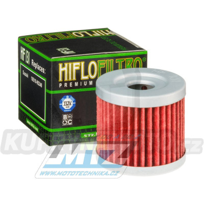 Filtr olejový HF131 (HifloFiltro) - Suzuki DR125+DR100+GN125 + GSXR125+GSXS125 + GS125+SP100+SP125+CS125 + GZ125 Marauder + UC125+UC150 Epicuro+UH125+UH200 Burgman + UE125+UX125 Sixteen + AN125+AN150+AN400 Burgman+Hyosung GV125+GV250 Comet + Yuki 125