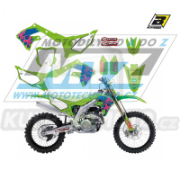 Polepy na motocykl (sada polepů včetně číslových tabulek) Kawasaki KXF250 / 21-23 + KXF450 / 19-23 - typ polepů Retro
