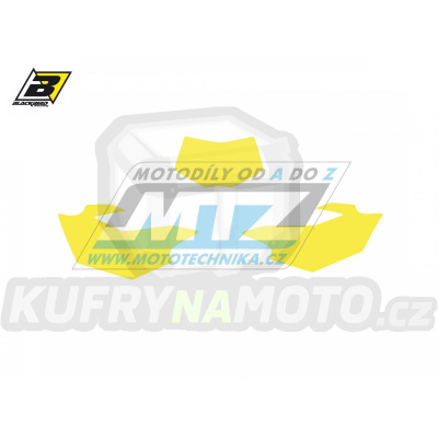 Polepy číslových tabulek (vystřižené) - Yamaha WRF250 / 15-19 + WRF450 / 16-18 - barva žlutá
