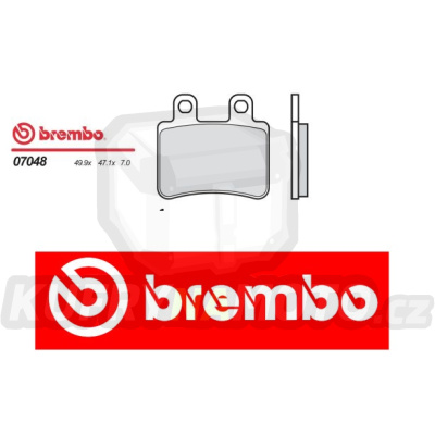 Brzdové destičky Brembo SCORPA T-Ride 250 r.v. Od 08 -  Originál směs Zadní