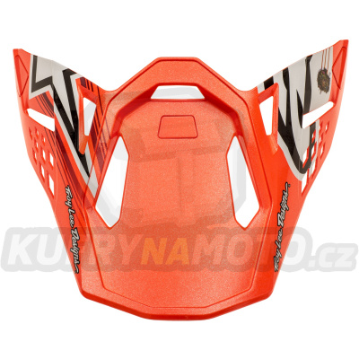 kšilt pro přilby SUPERTECH S-M10 edice TROY LEE DESIGNS, ALPINESTARS (oranžová/žlutá/fialová/bílá/černá)