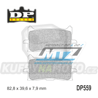 Destičky brzdové DP Brakes DP559 - směs Premium OEM Sinter