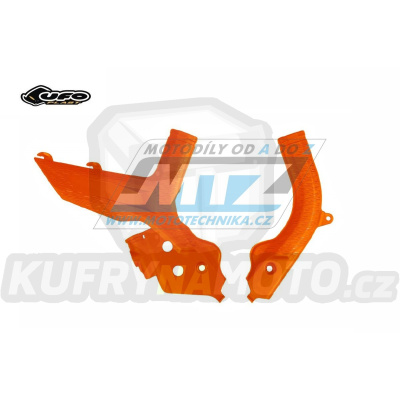 Kryty rámu KTM 125SX+150SX+250SX + 250SXF+350SXF+450SXF / 19-22 + 150EXC+250EXC+300EXC + 250EXCF+350EXCF+450EXCF+500EXCF / 20-22 - barva oranžová