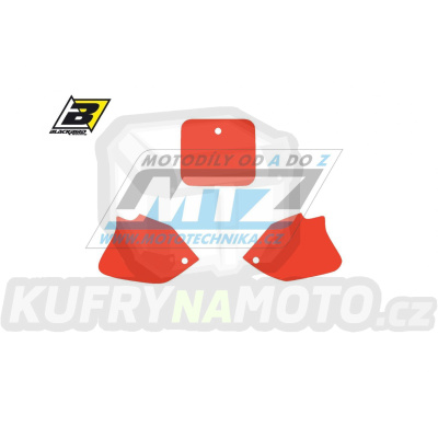 Polepy číslových tabulek (vystřižené) - Honda CR125 / 93-94 + CR250 / 92-94 - barva červená