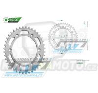 Rozeta řetězová (převodník) Dural 0808-40zubů ESJOT 51-32041-40 - barva stříbrná - Suzuki RM125 / 80-11+RM250 / 82-12+RMX250 / 89-00+RMZ250 / 07-20+RMZ450 / 05-20+RMX450Z / 10-19+DRZ250 / 01-07+DR350 / 96-99+DRZ400S / 00-20+DRZ400E / 00-07 + Kawasaki