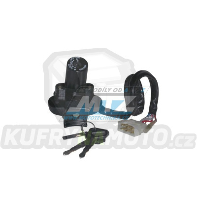 Spínací skříňka (6pólový konektor) Kawasaki ZXR750 / 93-95 + KLX650 / 93-96 + KZ650+KZ750+KZ900+KZ1000