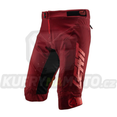 LEATT kraťasy SHORTS DBX 4.0 RUBY barva bordová velikost L