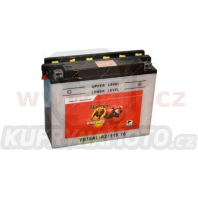 baterie 12V, YB16AL-A2, 16Ah, 190A, BANNER Bike Bull 207x71x164