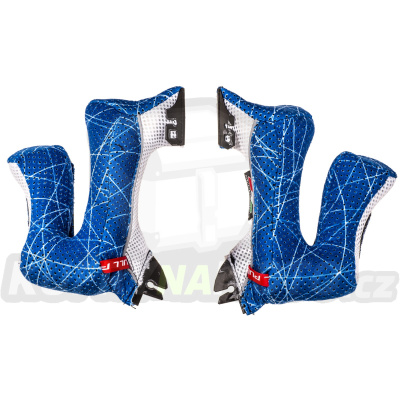 lícnice interiéru pro přilby AVIATOR 2.3, AIROH (modrá/bílá)