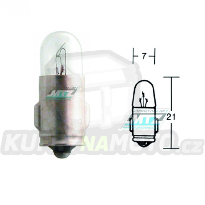 Žárovka J1,5W 6V 1,5W BA7s