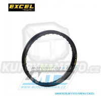 Ráfek motocyklový 1,40x17" 28H (předvrtaný / 28otvorů) Excel Takasago - černý