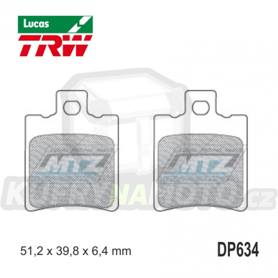 Destičky brzdové DP634-LUEC TRW Lucas MCB644EC - směs Allround Economy
