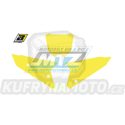 Polepy číslových tabulek (vystřižené) - Honda CRF250 / 22-23 + CRF450 / 21-23 - barva žlutá