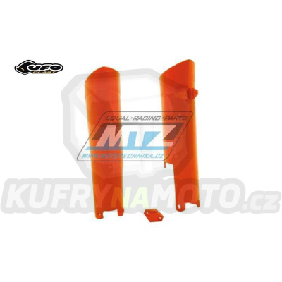 Kryty předních vidlic KTM 125+144+150+250SX / 07-14 + 250+350+450SXF / 07-14 + 125+200+250+300EXC / 08-15 + 250+350+400+450+500+530EXCF / 08-15 + Husaberg FE390+450+570 / 09-14 + TE125+250+300 / 11-14 + Gas-Gas EC125+250+300 + AJP - barva oranžová