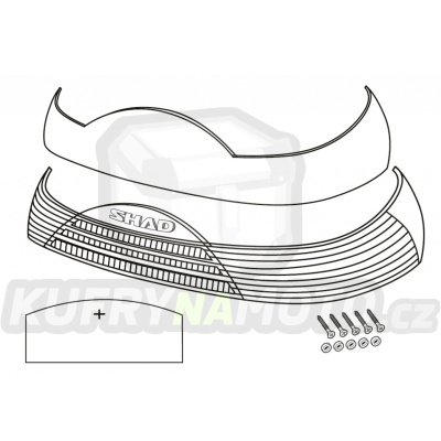 Reflexní prvky SHAD D1B465CAR červená pro SH46