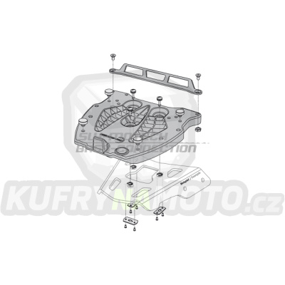 Adaptér plotna GPT pro kufr Givi Kappa systém uchycení Monolock pro držák nosič ALU RACK SW Motech GPT.00.152.406