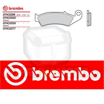 Brzdové destičky Brembo HONDA XR R 600 r.v. Od 91 - 92 směs Originál Přední