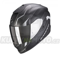 Moto přilba SCORPION EXO-1400 AIR FORTUNA matná černo/stříbrná