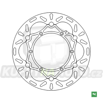 brzdový kotouč plovoucí (zvětšený, průměr 270 mm), NEWFREN